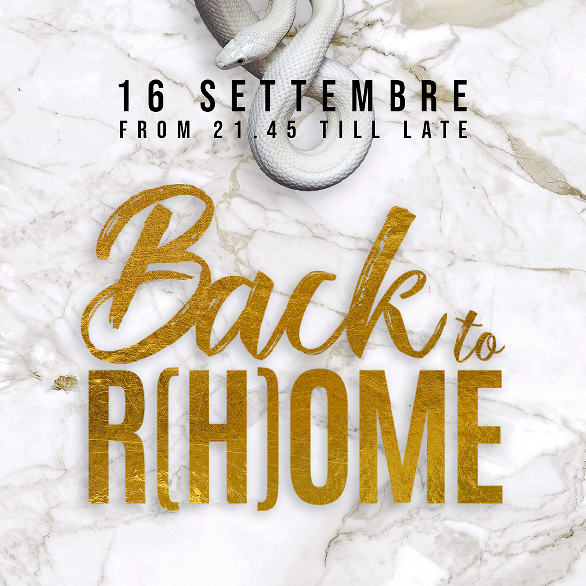 2023 25. BACK to R(H)OME 16 SETTEMBRE